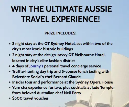 Win the Ultimate Aussie Travel Sweepstakes