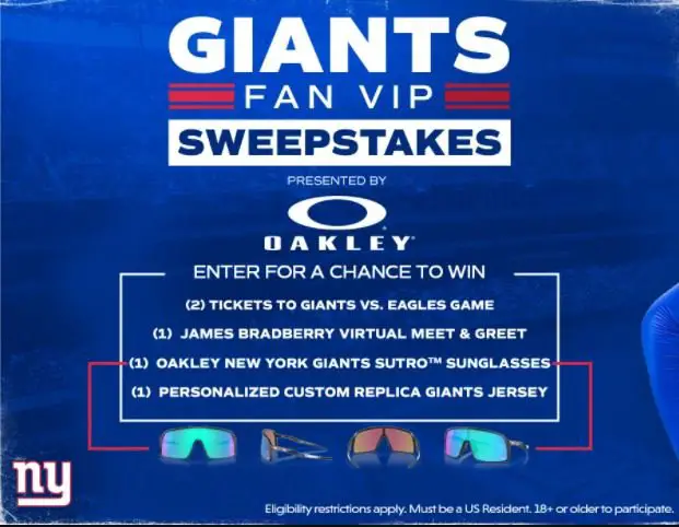 Win Tickets, Jersey And More In The Giants Fan VIP Sweepstakes