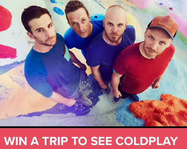 Win A Trip To See Coldplay!