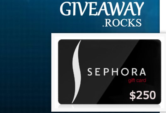 First Prize Win Two 250 Sephora Gift Cards