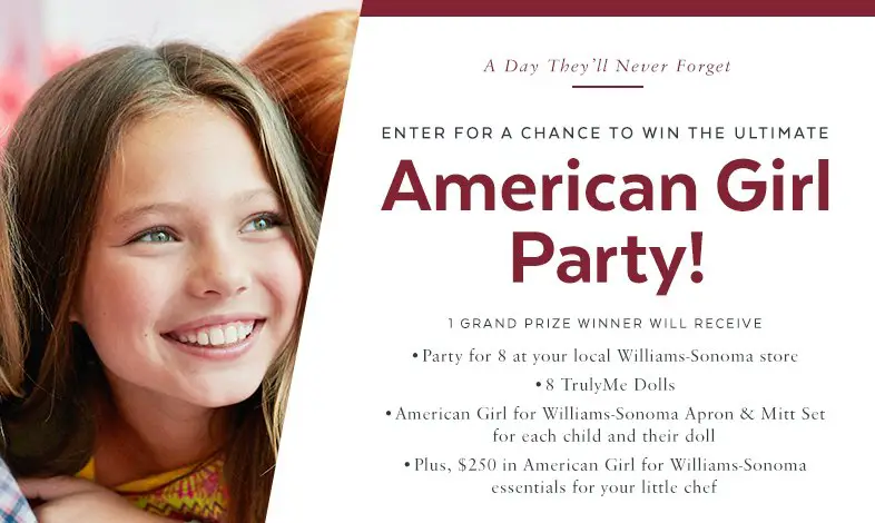 Win a Ultimate American Girl Party for 8!