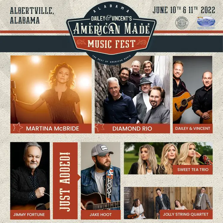 Win VIP Tickets To The Dailey & Vincent’s American Made Music Fest In Alabama