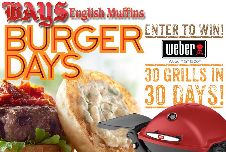WIN a Weber Grill EVERY day for 30 days!
