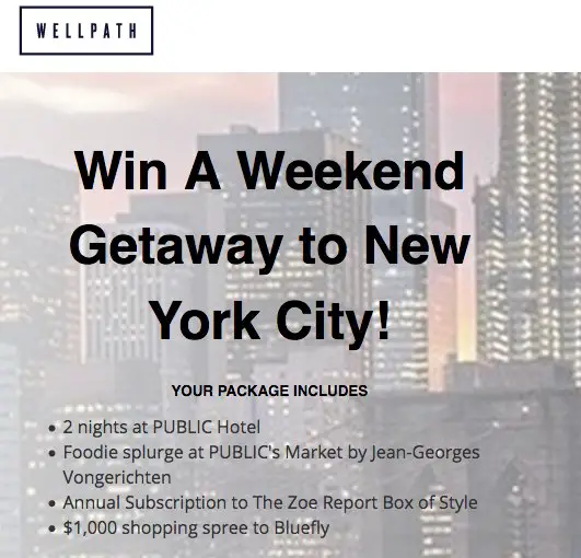 Win A Weekend Getaway to New York City