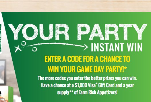 Win Your Party Instant Win Sweepstakes