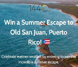 Win Your Summer: Escape to Old San Juan, Puerto Rico! - Win a Free Vacation to Puerto Rico + Allowance