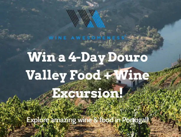 Wine Awesomeness Douro Valley Food + Wine Excursion Giveaway - Win A Trip For 2 To Portugal