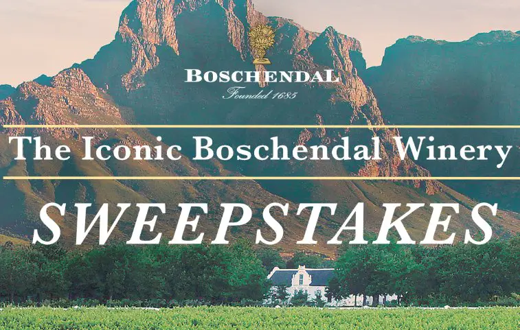 Wine Enthusiast Boschendal Winery Sweepstakes - Win A Trip For 2 To South Africa