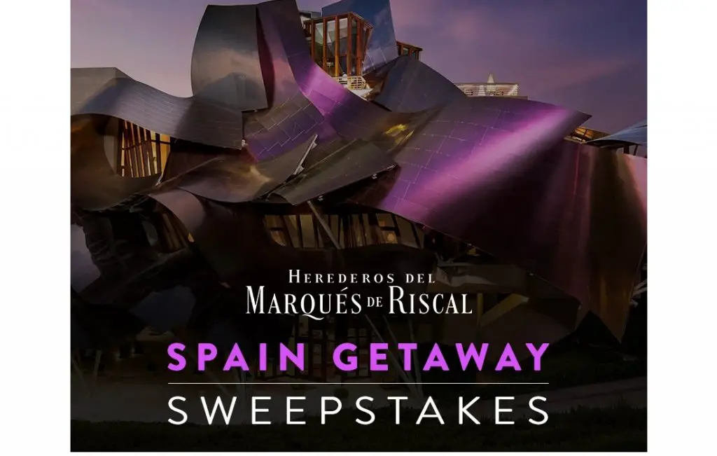 Wine Enthusiast Spain Getaway Sweepstakes - Win A Trip For Two To Marques De Riscal Winery in Álava, Spain