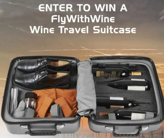 Wine Luggage Suitcase Giveaway
