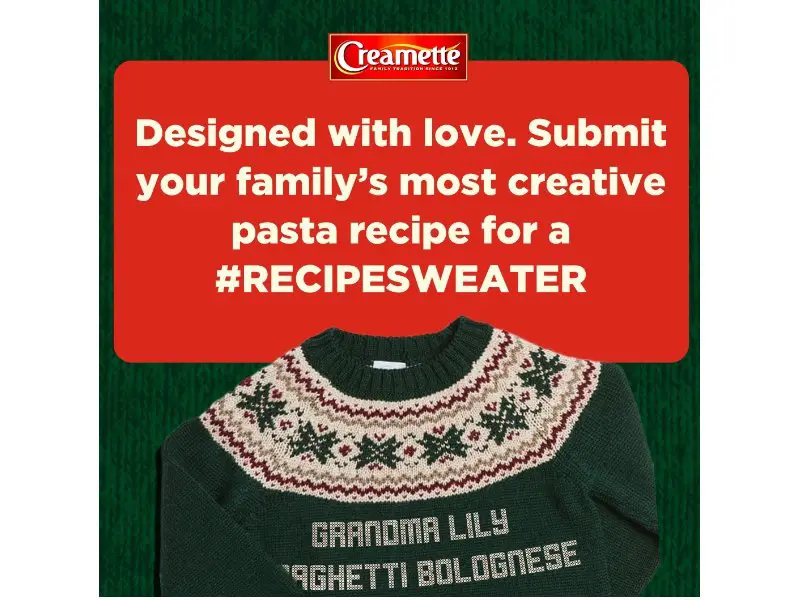 Winland Foods Recipe Sweater Sweepstakes - Win A Custom Sweater, Coupons And More (100 Winners)
