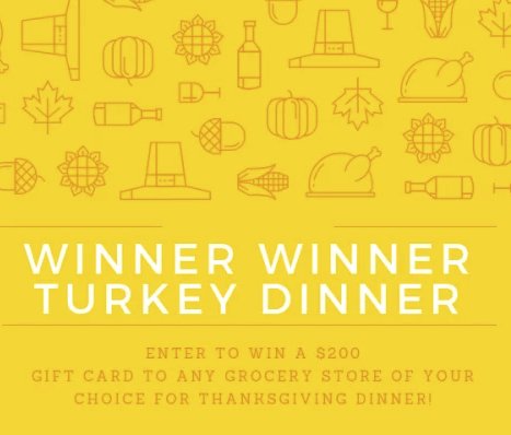 Winner Winner Turkey Dinner Sweepstakes