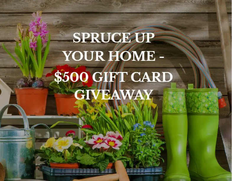 Winni Spruce Up Your Home $500 Gift Card Giveaway – Win A $500 Lowe’s Gift Card