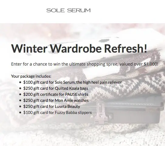 Winter Wardrobe Refresh Sweepstakes