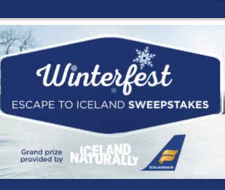 Winterfest Escape To Iceland Sweepstakes