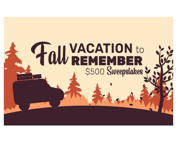 Wisconsin Travel Best Bets Fall Vacation to Remember $500 Sweepstakes - Win A $500 Gift Card