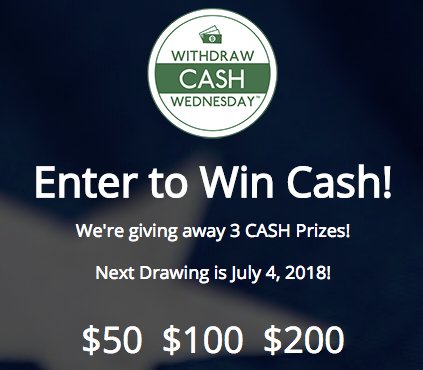 Withdraw Cash Wednesday