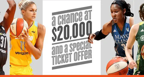 WNBA Super20 Sweepstakes - $20k Check!