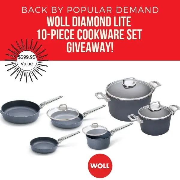 WOLL Diamond Lite 10 Piece Cookware Set Giveaway
