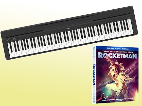 Woman's World Win Rocketman on Bluray & a Yamaha Digital Piano