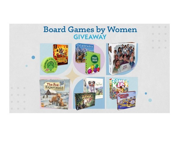 Women in Games Giveaway - Win 14 Board Games Worth $500