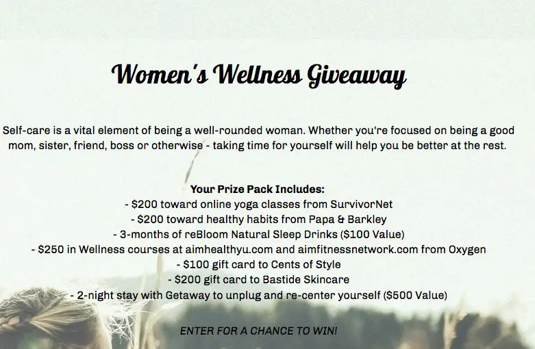 Women's Wellness Celebration Giveaway