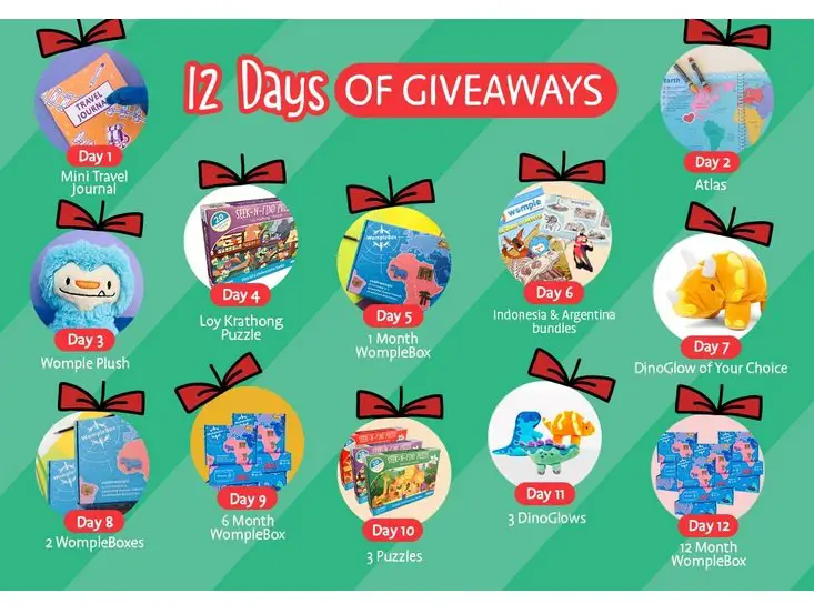 Womple Studios 12 Days of Giveaways - Win Toys, Puzzles & More