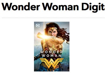 Wonder Woman Digital Download Giveaway