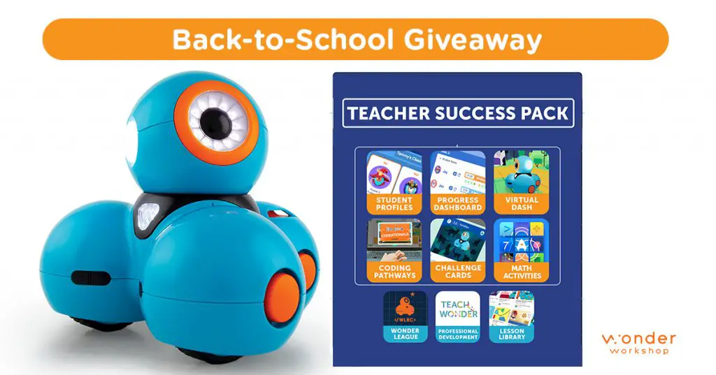 Wonder Workshop Back To School 2023 Giveaway - Win Dash Robot And A Teacher Success Pack