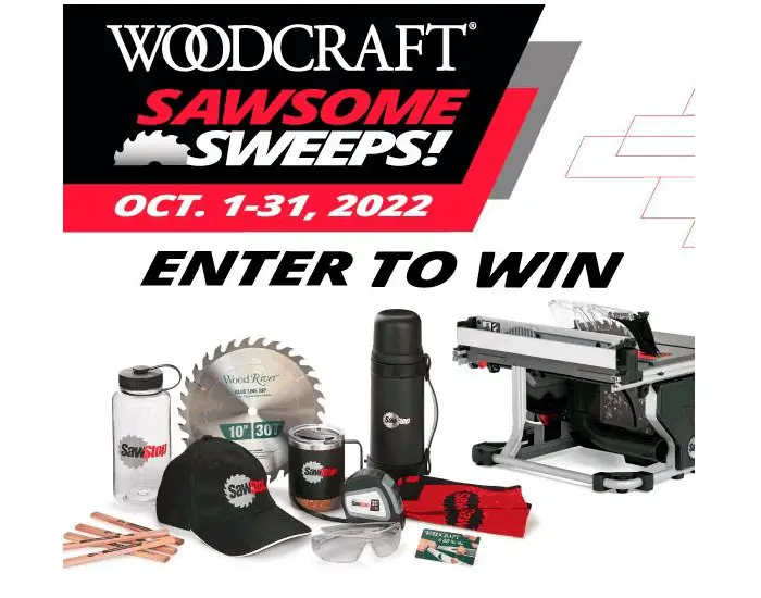 Woodcraft Sawsome Sweepstakes - Win DIY Tools, Gift Cards and More