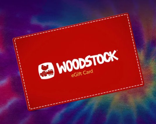 Woodstock Shopping Spree Sweepstakes - $100, $50 & $25 Woodstock Official Store Gift Cards Up For Grabs