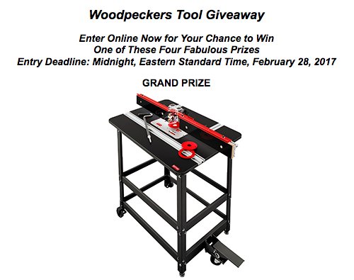 Woodworking Tool Giveaway