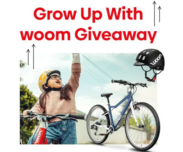 Woom Bikes Grow Up With Woom Giveaway - Win A Bike + Helmet Every Year Till Your Kid Is 14