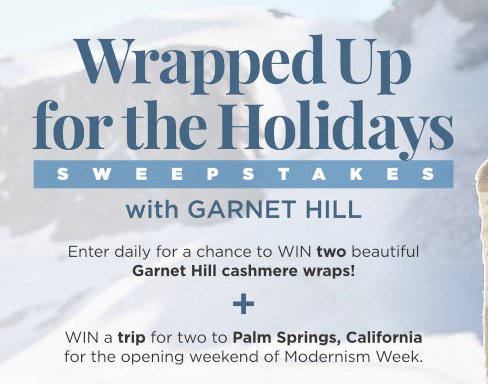 Wrapped Up For The Holidays Sweepstakes