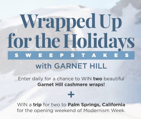 Wrapped Up for the Holidays Sweepstakes
