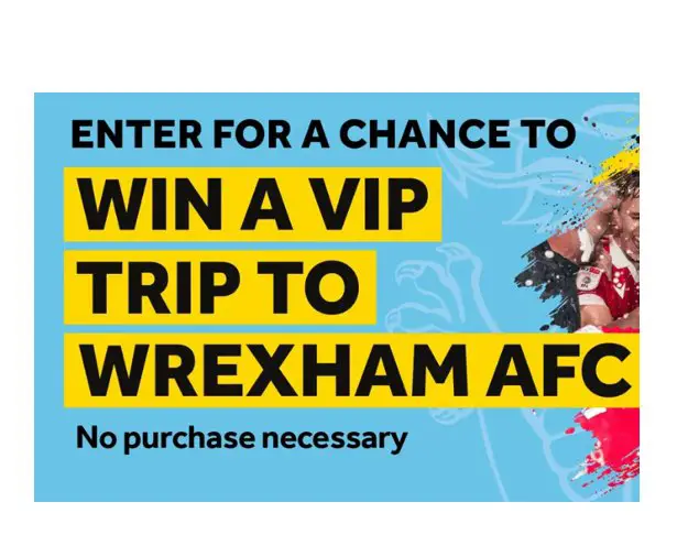 Wrexham Lager Scan To Win Sweepstakes - Win a trip for 2 to the UK for a Wrexham AFC soccer match