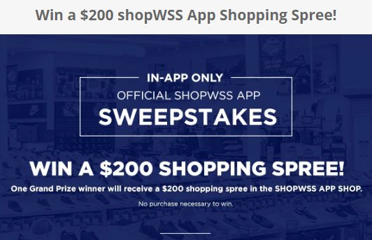 WSS $200 May Shopping Spree Sweepstakes - Win $200 Worth Of Shoes