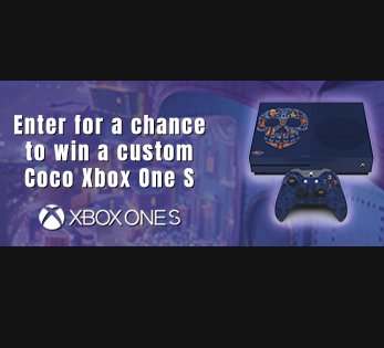 Xbox One S Coco Custom Console Sweepstakes