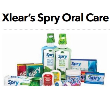 Xlear’s Spry Oral Care Products Sweepstakes