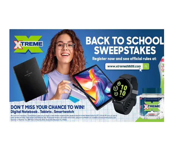 Xtreme Back To School sweepstake - Apple iPads, Garmin Smartwatches & Digital Notebooks Up for Grabs
