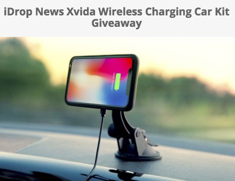 Xvida Wireless Charging Car Kit Giveaway