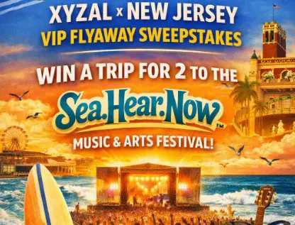 Xyzal x New Jersey VIP Flyaway Sweepstakes - Win a Trip for 2 to the Sea.Hear.Now. Music & Arts Festival