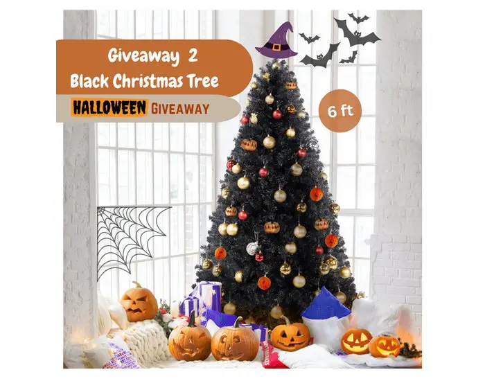 Yahee Tech Giveaway 2 Black Christmas Tree - Win A Black Christmas Tree (2 Winners)