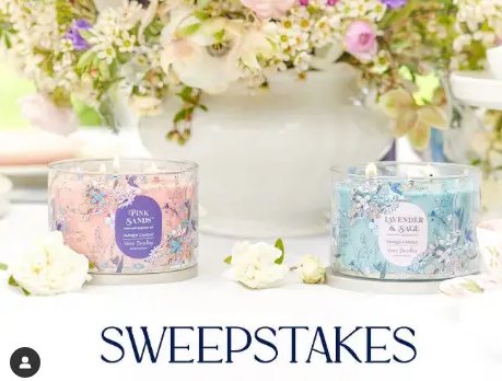 Yankee Candle X Vera Bradley Sweepstakes – Win A Mother’s Day Prize Pack (2 Winners)
