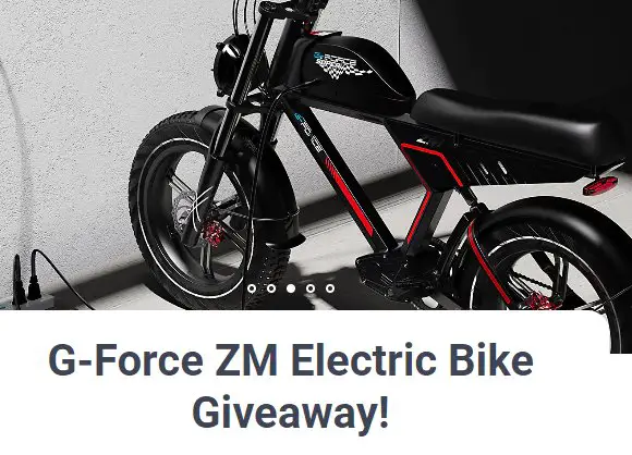 YBL Goods G-Force ZM Electric Bike Giveaway - Win A $2,400 Electric Bike