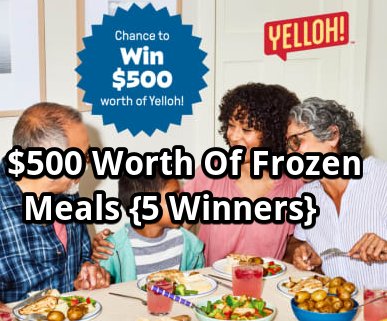 Yelloh National Frozen Food Month Giveaway – $500 Of Yelloh Frozen Meals Up For Grabs (5 Winners)