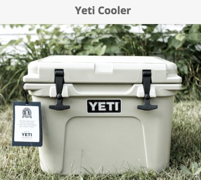 Yeti Cooler Giveaway