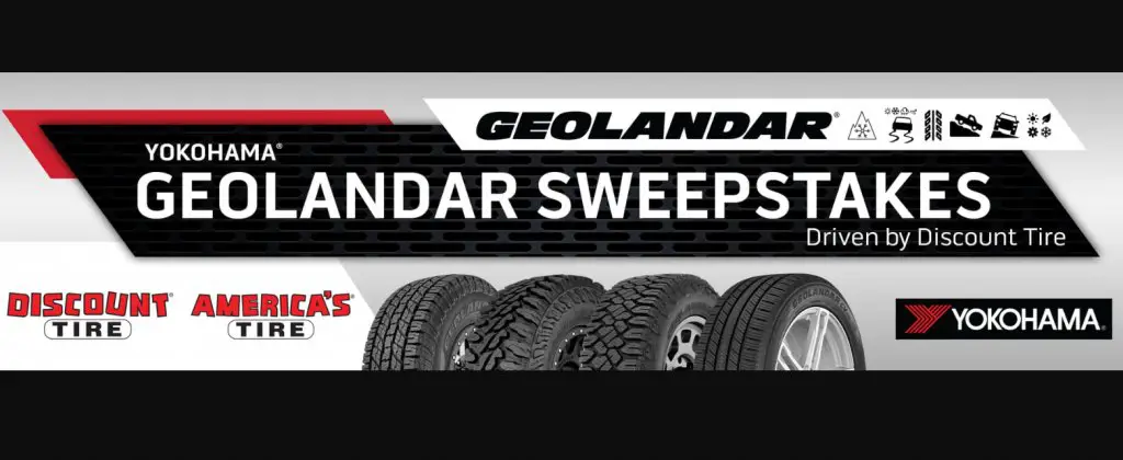 Yokohama GEOLANDAR Sweepstakes - Win A GEOLANDAR Prize Pack (104 Winners)