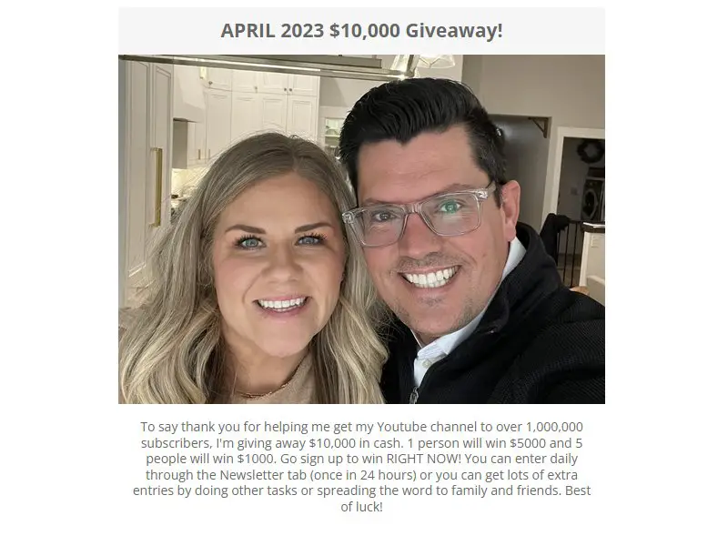You Are Amazing April 2023 $10,000 Giveaway - Win $5,000 or $1,000 (6 Winners)