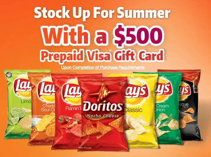 You Can Win $500 in Lays Chips